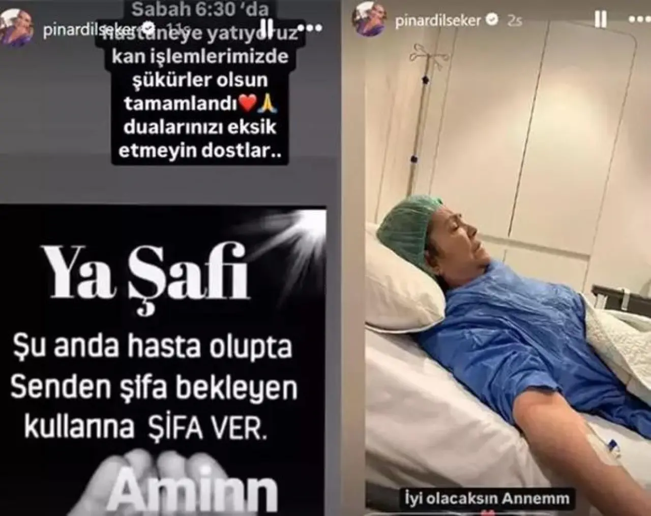 Pınar Dilşekerin annesi hastaneye kaldırıldı